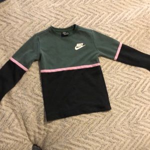 Mike pink black and green pullover/sweatshirt.